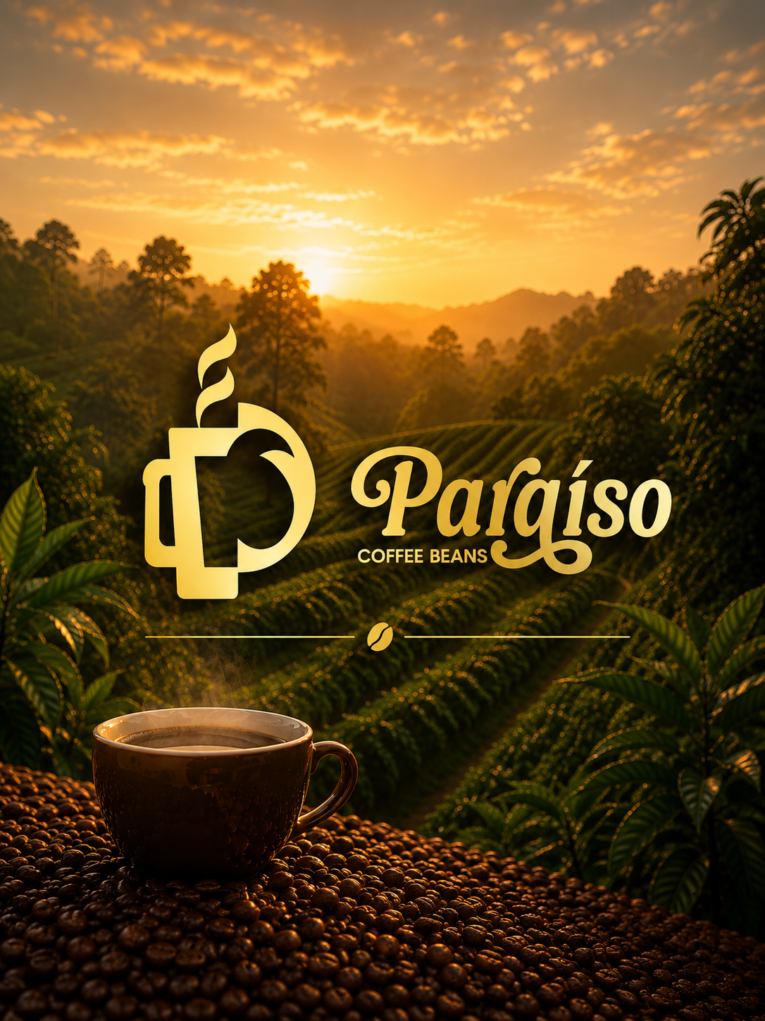 2 Pack Paraiso Coffee Beans - Medium Roast Ground Coffee, 16 oz bags